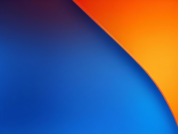 Photo a blue and orange background ai generated