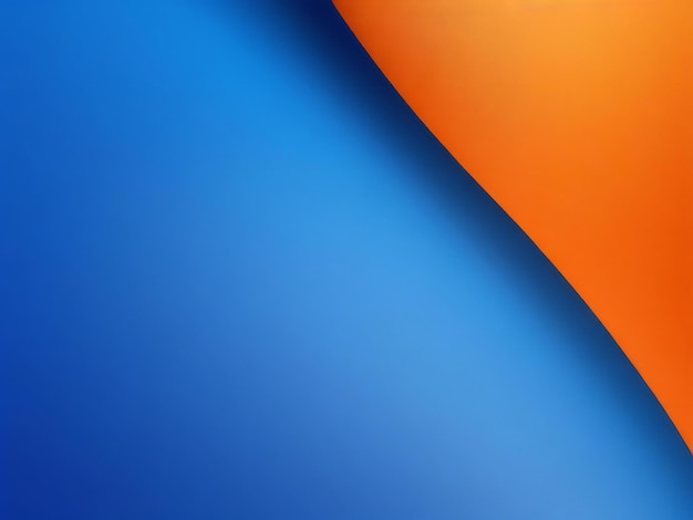 Photo a blue and orange background ai generated