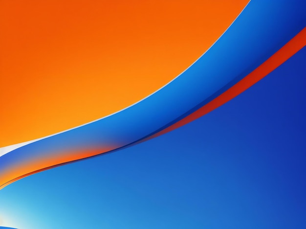 A blue and orange background ai generated