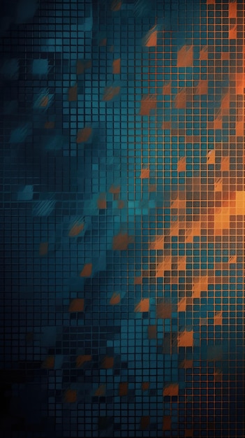 A blue and orange background generative ai