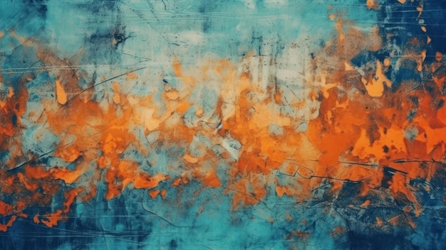 A blue and orange background with a blue background and the word fire on it.