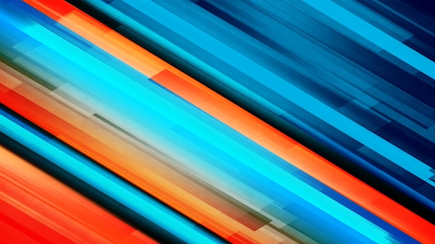 A blue and orange background with a blue background.