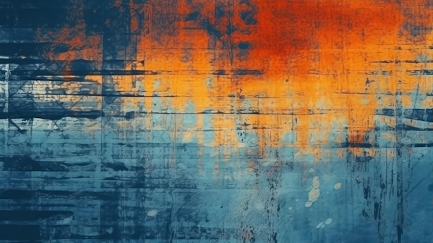 A blue and orange background with a blue and orange background.