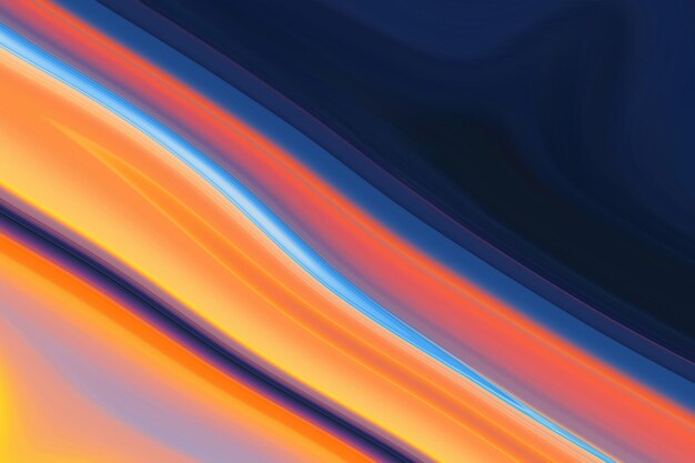 Blue and orange background with a swirl pattern.