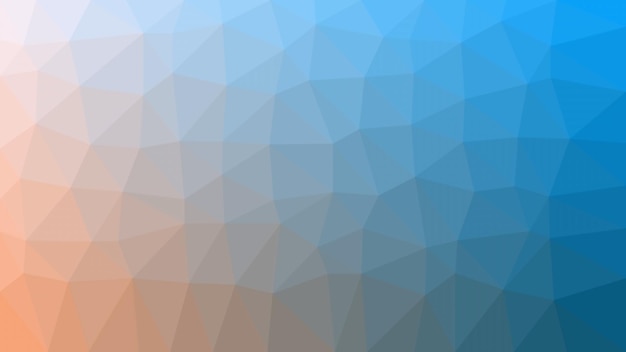 Blue and orange background with a triangle pattern