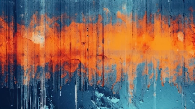 A blue and orange background with the word love on it.