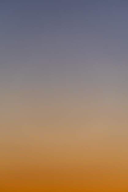 Blue and orange gradient of a sunset sky