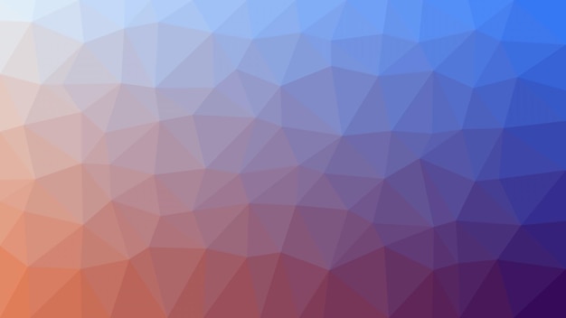 Blue and orange triangle background with a triangle pattern.