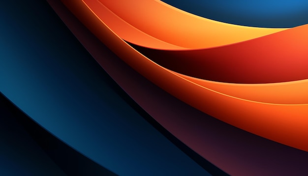 Blue and orange wallpaper