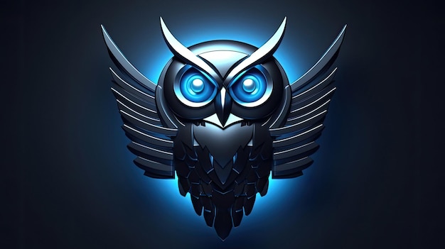 The blue owl with blue eyes.