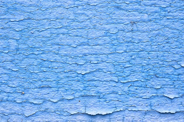 blue paint abstract vintage background, wooden old peeling surface