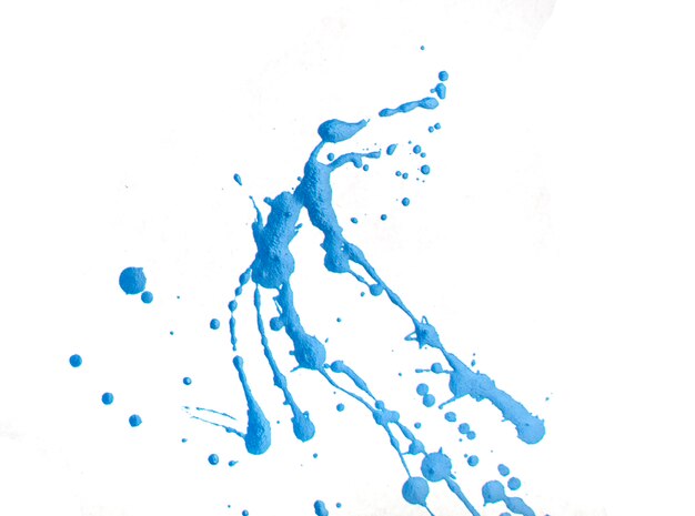 Photo blue paint splash texture