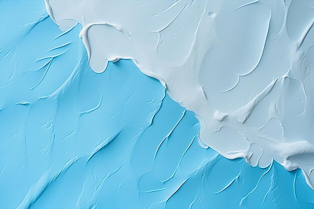 Photo blue paint splashing on the wall abstract background for design