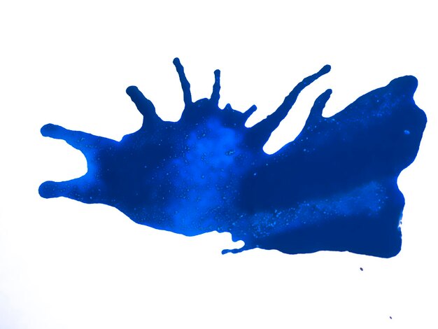 Photo blue paint splatter