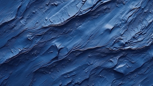 A blue painting of a sea of blue paint