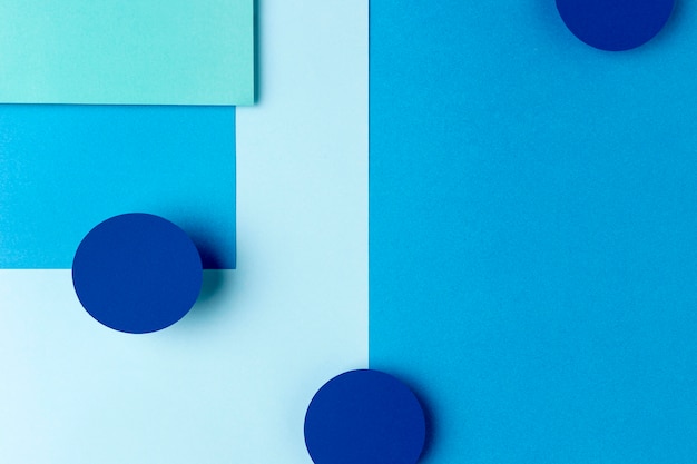 Blue paper shapes background design