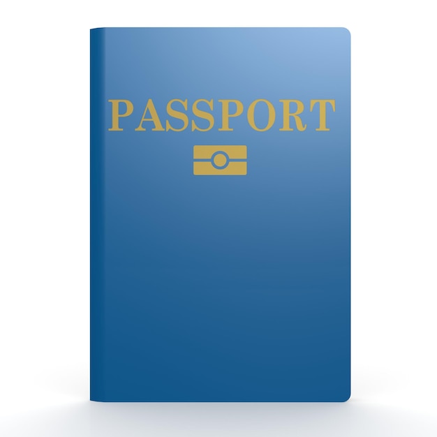 Photo blue passport book