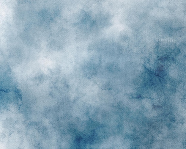 Фото Синий пастельный акварельный абстрактный фон