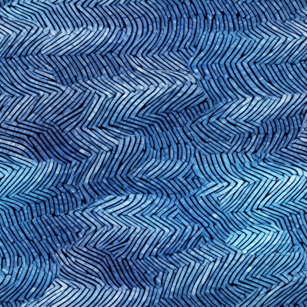 A blue pattern with the word zigzag on it