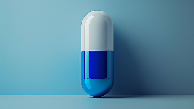 голубая таблетка с голубой крышкой с надписью " голубая жидкость "