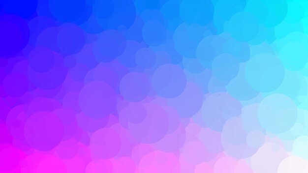 Blue and pink background with a blue circle in the center