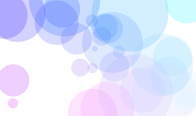 A blue and pink background with circles.