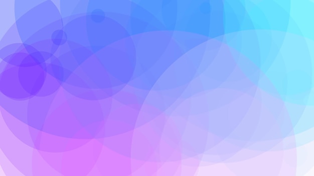 Blue and pink background with a swirl of circles