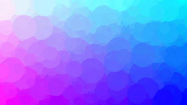 Blue and pink circles on a blue background