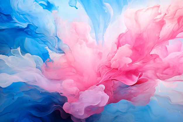 blue and pink color smoke