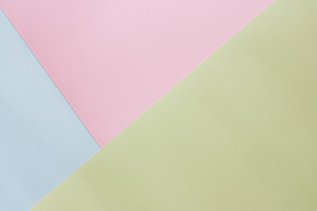 Blue, pink and green pastel colored paper