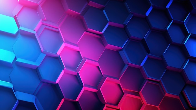 Blue and pink hexagons wallpapers that are high definition