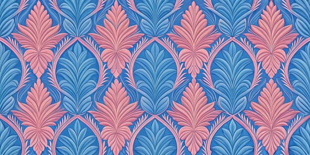 a blue and pink pattern by person