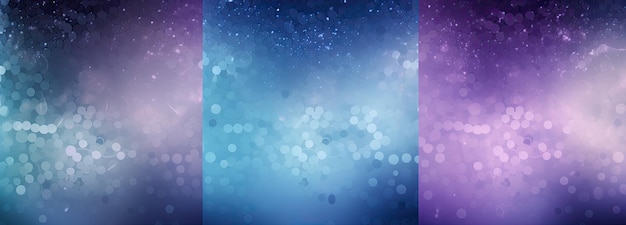 Sfondo bokeh blu rosa e viola stravaganti paesaggi da sogno colorati ia generativa