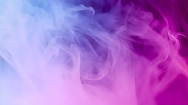 Синий и фиолетовый цвет Абстрактный дым Фон