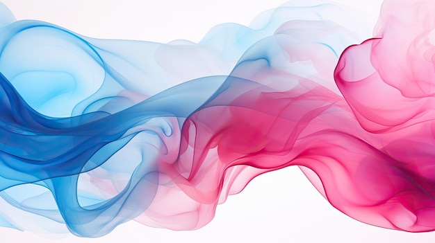 Blue and pink smoke