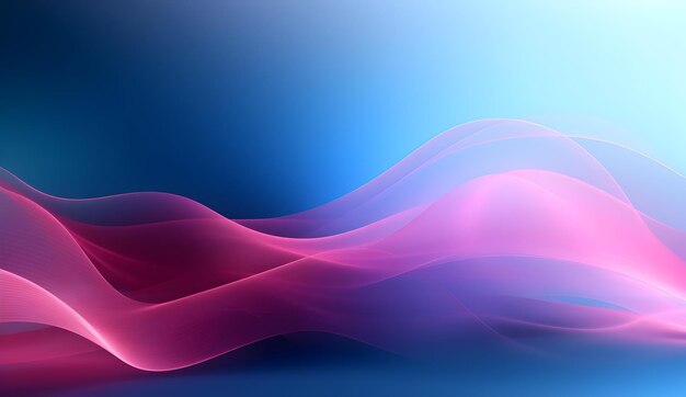 Photo blue and pink technology waves abstract background