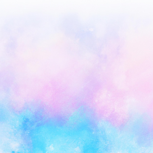 Photo a blue and pink watercolor background with a pink and blue background.