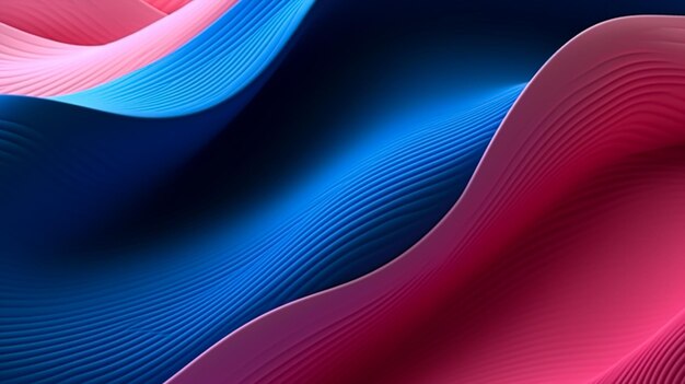 Blue and pink waves background with a pink and blue wave background