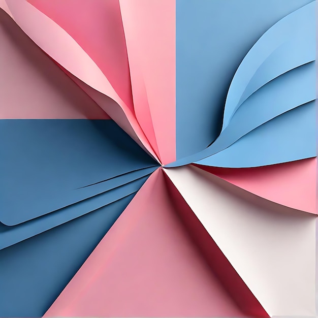 blue and pinklpaper art background paper overlaps