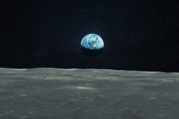 Blue planet earth view from the moon. travel to the moon. space
wallpaper