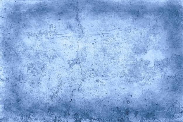 블루 석고 배경 / 추상 감기 빈티지 배경 오래 된 콘크리트 질감