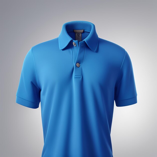 Blue polo shirt background blur gradient