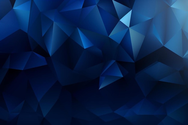 Photo blue polygon on dark background social
