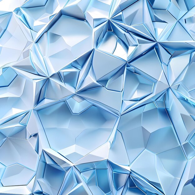 Blue polygon structure abstract Ai Generated