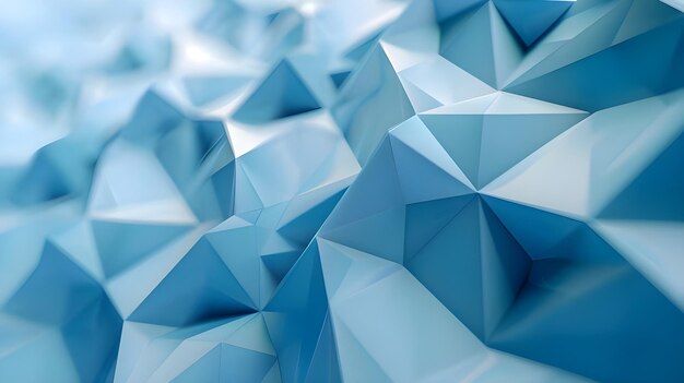 Blue polygon structure abstract Ai Generated