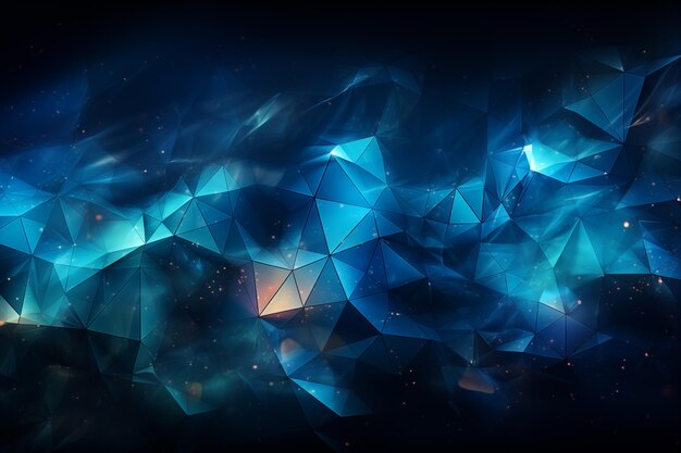 Blue Polygonal Abstract Background