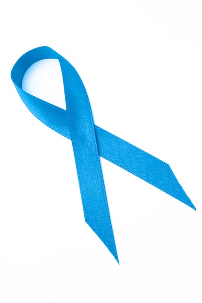 Blue prostate cancer ribbon