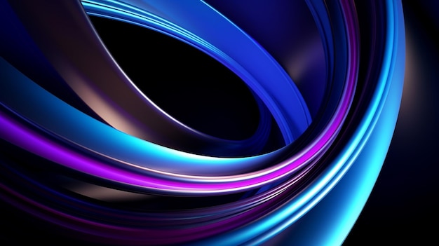 Blue and purple abstract background with a black background