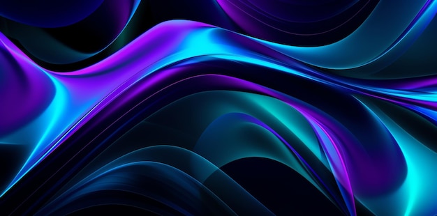 Blue and purple abstract background with a swirl of smoke