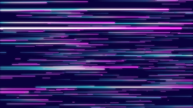 Blue and purple abstract radial lines geometric background Data flow optical fiber